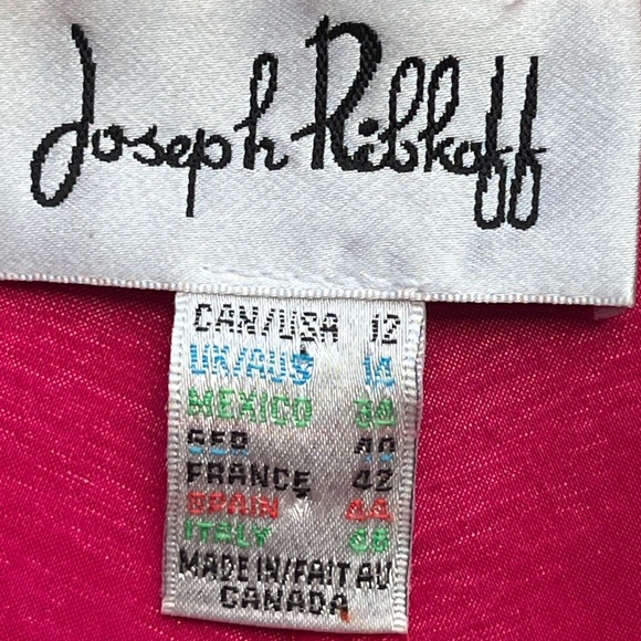 Joseph Ribkoff Fuchsia Pink Sleeveless Dress 12 - Picture 4 of 9